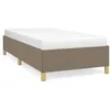 Image de vidaXL Cadre de lit Taupe 90x200 cm Tissu