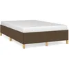 Image de vidaXL Cadre de lit Marron foncÃ© 120x200 cm Tissu