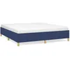 Image de vidaXL Cadre de lit Bleu 180 x 200 cm Tissu