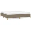 Image de vidaXL Cadre de lit Taupe 200x200 cm Tissu