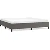Image de vidaXL Cadre de lit Gris 200x200 cm Similicuir