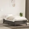 Image de vidaXL Cadre de lit sans matelas gris foncÃ© 90x200 cm velours