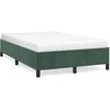 Image de vidaXL Cadre de lit Vert foncÃ© 120x200 cm Velours