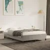 Image de vidaXL Cadre de lit sans matelas gris clair 140x200 cm velours