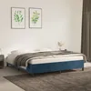 Image de vidaXL Cadre de lit sans matelas bleu foncÃ© 160x200 cm velours