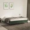Image de vidaXL Cadre de lit sans matelas vert foncÃ© 180x200 cm velours