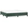Image de vidaXL Cadre de lit Vert foncÃ© 200x200 cm Velours