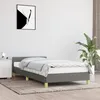 Image de vidaXL Cadre de lit sans matelas gris foncÃ© 90x190 cm tissu
