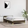 Image de vidaXL Cadre de lit sans matelas marron foncÃ© 90x190 cm tissu