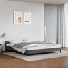 Image de vidaXL Cadre de lit avec tÃªte de lit sans matelas gris 160x200 cm