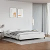 Image de vidaXL Cadre de lit avec tÃªte de lit sans matelas blanc 180x200 cm