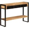 Image de vidaXL Table console 110x30x76 cm Bois de manguier solide