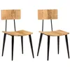 Image de vidaXL Chaises Ã  manger lot de 2 44x40x80 cm Bois de manguier solide