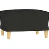 Image de vidaXL Repose-pied Noir 60x50x41 cm Tissu