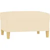Image de vidaXL Repose-pied CrÃ¨me 70x55x41 cm Tissu