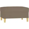 Image de vidaXL Repose-pied Taupe 70x55x41 cm Tissu