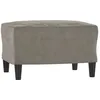 Image de vidaXL Repose-pied Gris clair 60x50x41 cm Velours