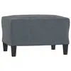 Image de Poufs VidaXL  Pouf  Repose-pied Velours Gris 60x50x41 cm P31600305