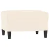 Image de vidaXL Repose-pied CrÃ¨me 60x50x41 cm Velours