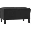 Image de vidaXL Repose-pied Noir 70x55x41 cm Velours