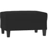 Image de vidaXL Repose-pied Noir 70x55x41 cm Tissu microfibre