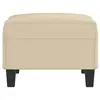 Image de Poufs VidaXL  Pouf  Repose-pied Crème 70x55x41 cm Microfibre P31599698