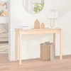 Image de Table console 110 x 40 x 75 cm en pin massif marron rustique Ã  fixation murale spacieuse
