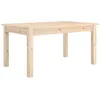 Image de Table basse 80 x 50 x 40 cm en pin massif avec design minimaliste et cadre stable