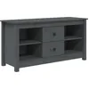 Image de vidaXL Meuble TV Gris 103x36,5x52 cm Bois de pin massif