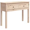 Image de vidaXL Table console 100x35x75 cm Bois massif de pin
