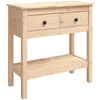 Image de vidaXL Table console 75x35x75 cm Bois massif de pin