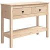 Image de vidaXL Table console 100x35x75 cm Bois massif de pin