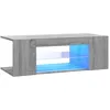 Image de vidaXL Meuble TV avec lumiÃ¨res LED Sonoma gris 90x39x30 cm