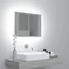 Image de Armoire Ã  miroir LED Sonoma gris 60x12x45 cm Bois d'ingÃ©nierie