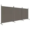 Image de vidaXL Cloison de sÃ©paration 3 panneaux Anthracite 525x180 cm Tissu