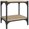 Image de Vidaxl Meuble Tv ChÃªne Sonoma 40x33x41 Cm Bois D'ingÃ©nierie Et Acier