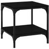 Image de vidaXL Table d'appoint Noir 40x40x40 cm Bois d'ingÃ©nierie