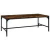 Image de vidaXL Table basse ChÃªne fumÃ© 100x50x35 cm Bois d'ingÃ©nierie