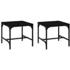 Image de vidaXL Tables d'appoint 2 pcs Noir 40x40x35 cm Bois d'ingÃ©nierie