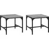 Image de vidaXL Tables d'appoint 2pcs Sonoma gris 40x40x35 cm Bois d'ingÃ©nierie