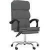 Image de vidaXL Fauteuil inclinable de bureau Gris foncÃ© Tissu
