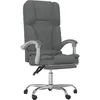 Image de vidaXL Fauteuil de massage inclinable de bureau Gris foncÃ© Tissu
