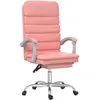 Image de vidaXL Fauteuil de massage inclinable de bureau Rose Similicuir