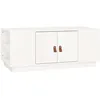Image de vidaXL Table basse Blanc 100x50x41 cm Bois massif de pin