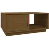 Image de vidaXL Table basse Marron miel 80x50x35,5 cm Bois massif de pin