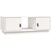 Image de vidaXL Table basse Blanc 100x50x35 cm Bois massif de pin