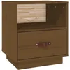 Image de vidaXL Table de chevet Marron miel 40x34x45 cm Bois de pin massif