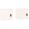 Image de vidaXL Armoires murales 2 pcs Blanc 31,5x30x30 cm Bois de pin massif