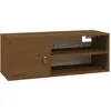 Image de vidaXL Armoire murale Marron miel 80x30x30 cm Bois de pin massif