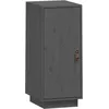 Image de vidaXL Buffet Gris 34x40x75 cm Bois massif de pin